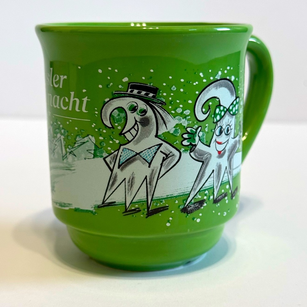German Christmas Basler Weihnacht Green Mug Cup